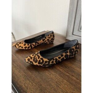 Vionic Flats Women’s 6 Animal Print Calf Hair Pointy Comfort Shoes